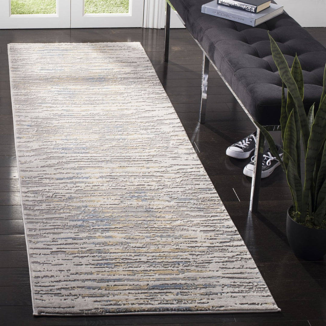 SAFAVIEH Meadow Collection MDW179D Grey / Gold Rug Image 3