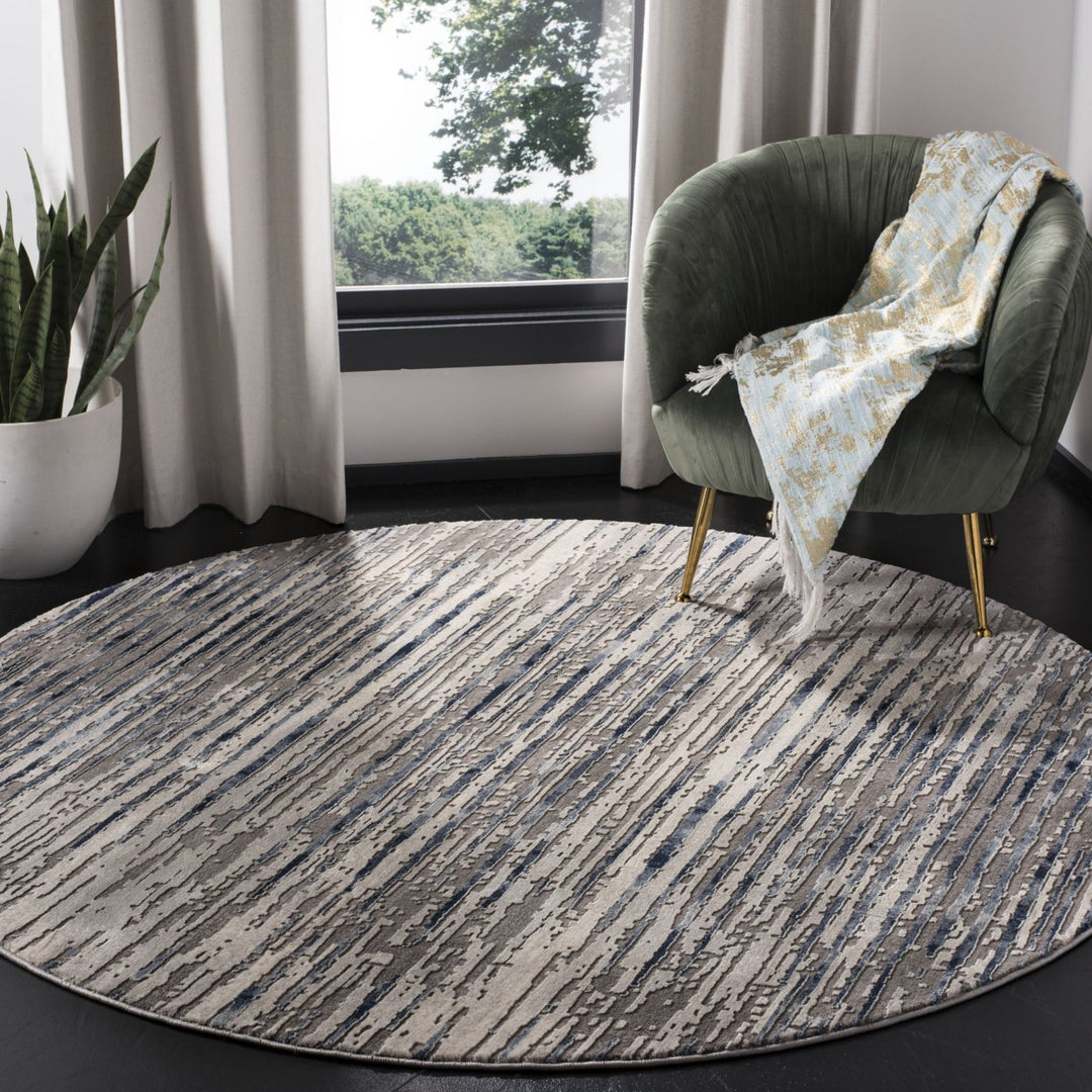 SAFAVIEH Meadow Collection MDW179F Grey / Light Grey Rug Image 2