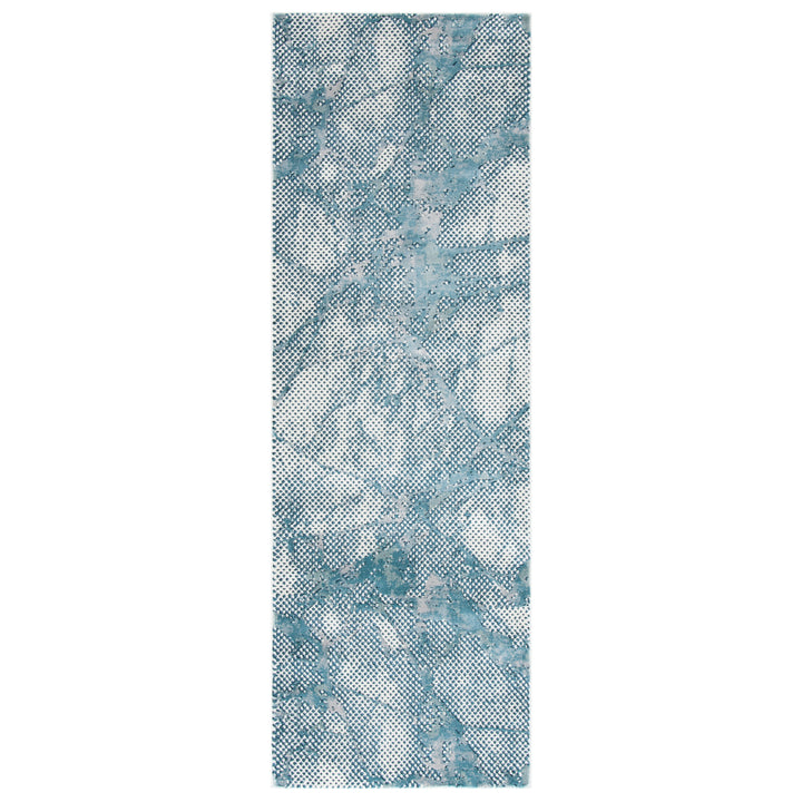 SAFAVIEH Meadow Collection MDW180K Turquoise / Ivory Rug Image 5