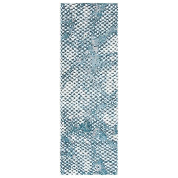 SAFAVIEH Meadow Collection MDW180K Turquoise / Ivory Rug Image 1