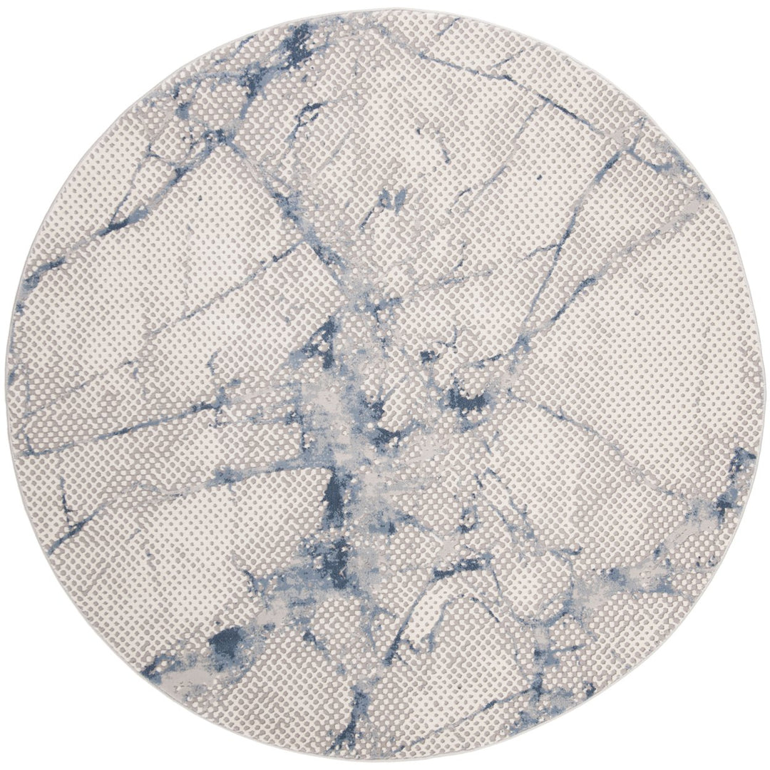 SAFAVIEH Meadow Collection MDW180N Navy / Ivory Rug Image 1