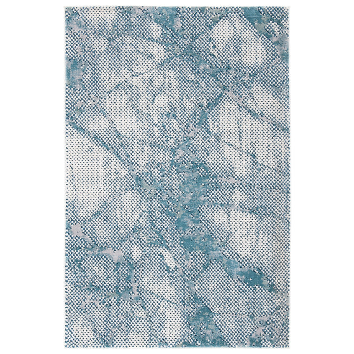 SAFAVIEH Meadow Collection MDW180K Turquoise / Ivory Rug Image 10