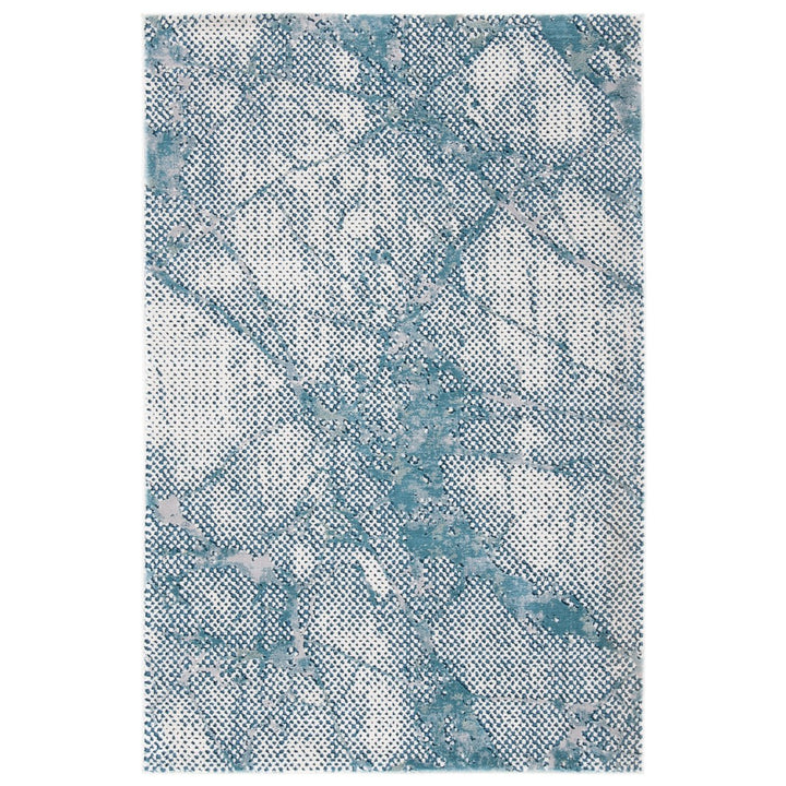 SAFAVIEH Meadow Collection MDW180K Turquoise / Ivory Rug Image 1