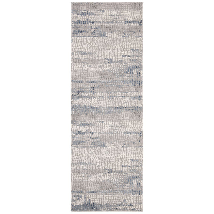 SAFAVIEH Meadow Collection MDW182F Grey / Navy Rug Image 5