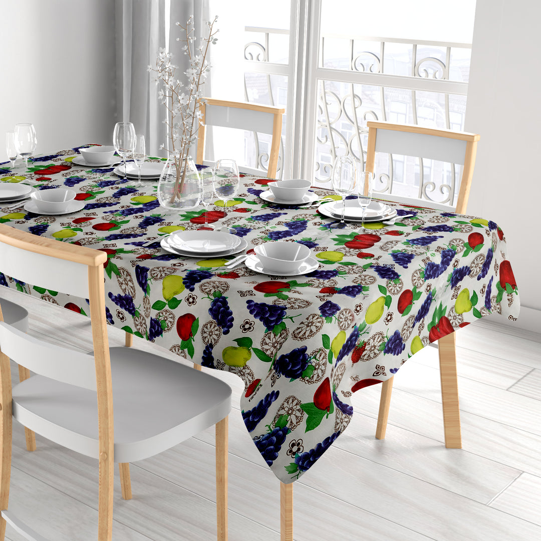 3-Pack Waterproof Flannel Back Vinyl Tablecloths Durable Stain Resistant PEVA Image 10