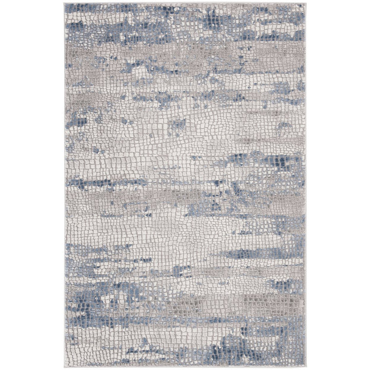 SAFAVIEH Meadow Collection MDW182F Grey / Navy Rug Image 8