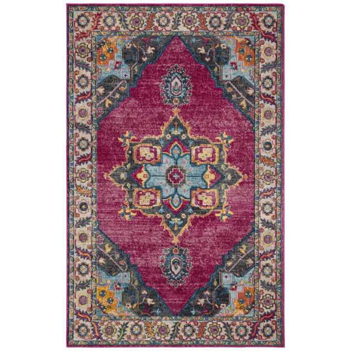 SAFAVIEH Merlot Collection MER108R Fuchsia / Multi Rug Image 1