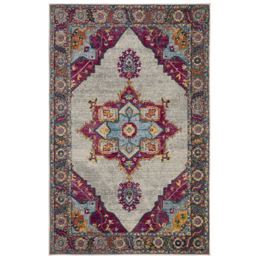 SAFAVIEH Merlot Collection MER108A Cream / Multi Rug Image 4