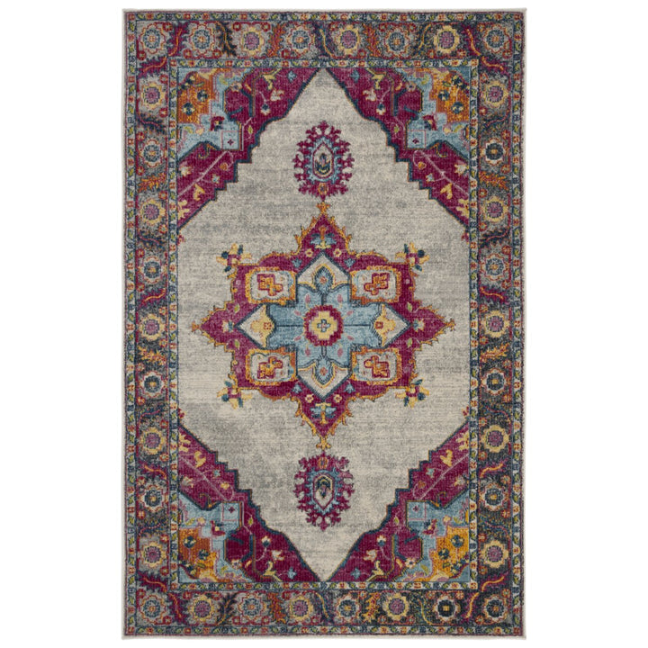 SAFAVIEH Merlot Collection MER108A Cream / Multi Rug Image 4