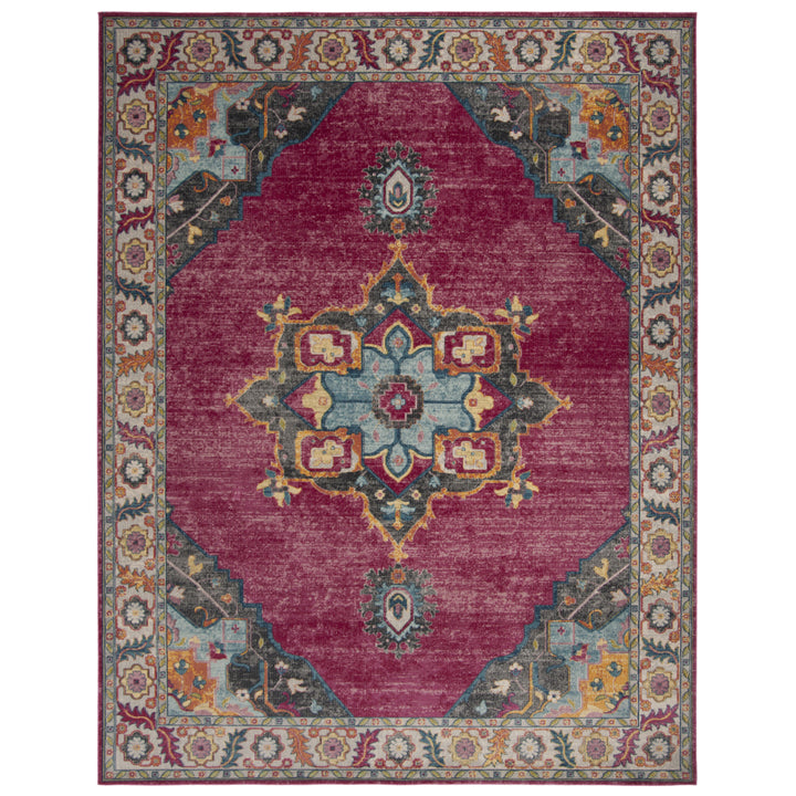 SAFAVIEH Merlot Collection MER108R Fuchsia / Multi Rug Image 10