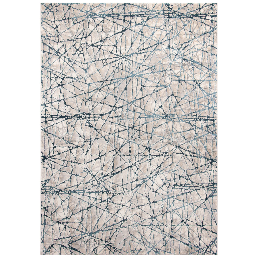 SAFAVIEH Meadow Collection MDW324B Navy / Ivory Rug Image 1