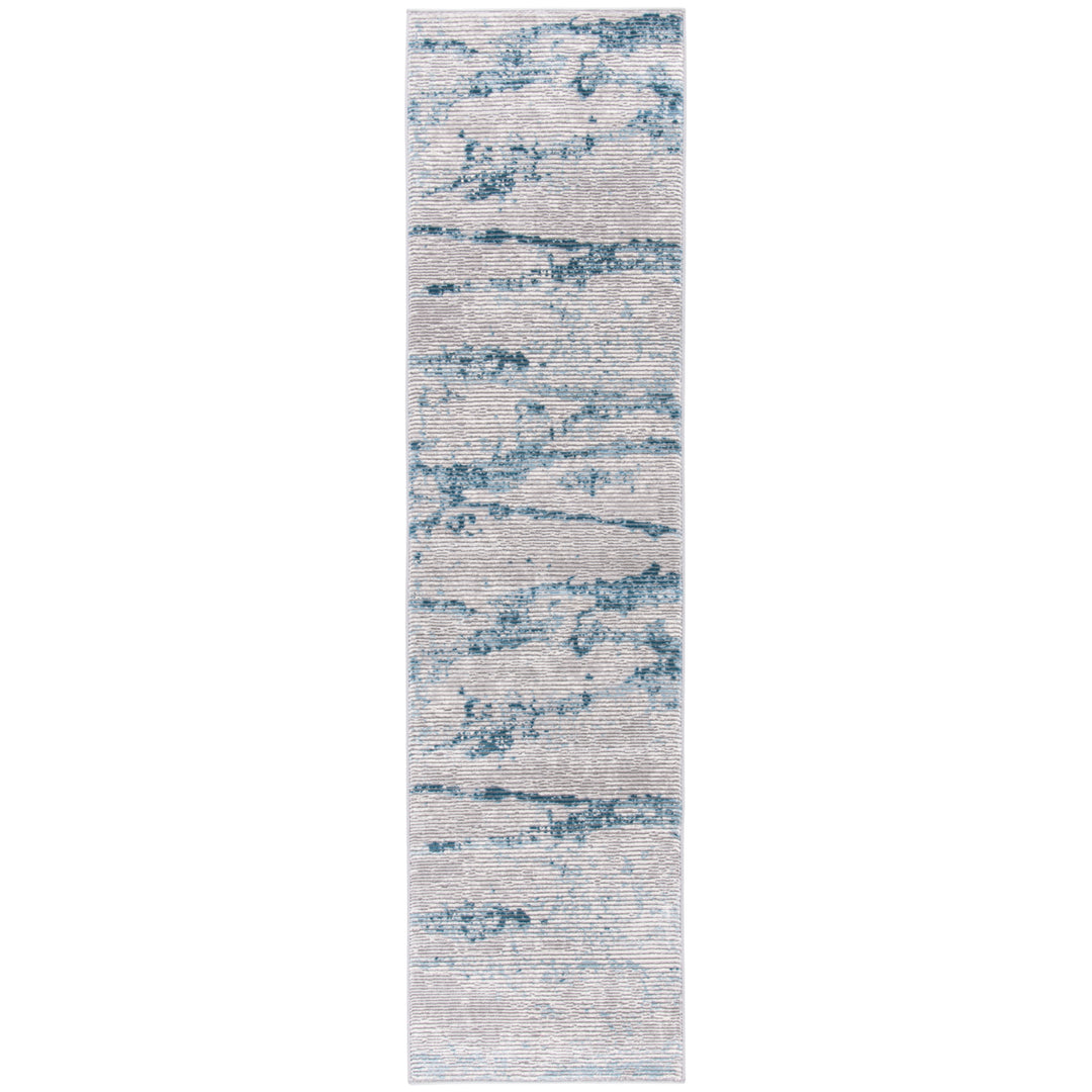 SAFAVIEH Meadow Collection MDW560F Light Grey / Blue Rug Image 5