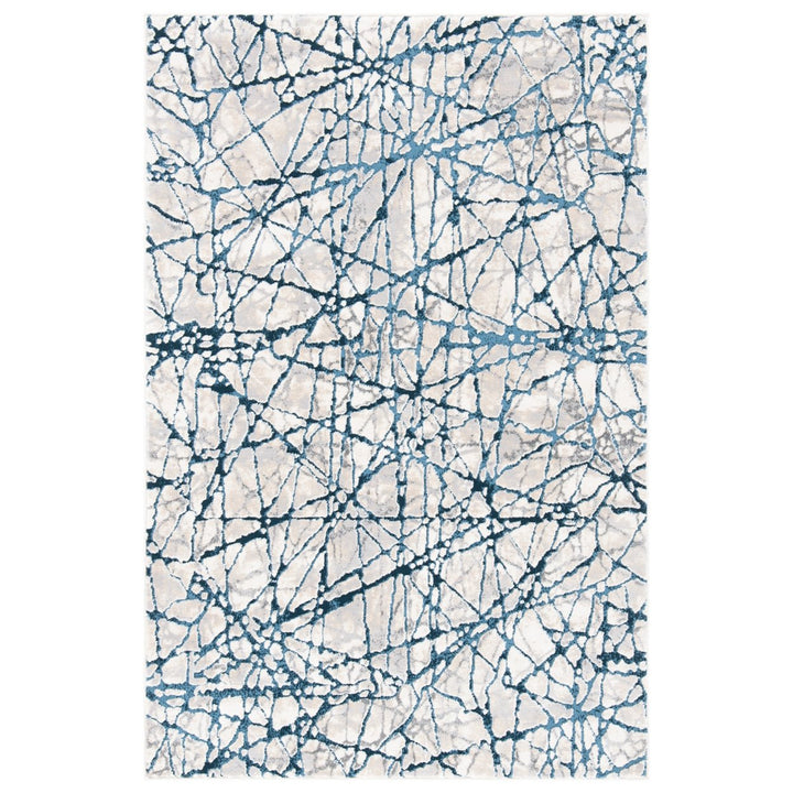 SAFAVIEH Meadow Collection MDW324B Navy / Ivory Rug Image 1