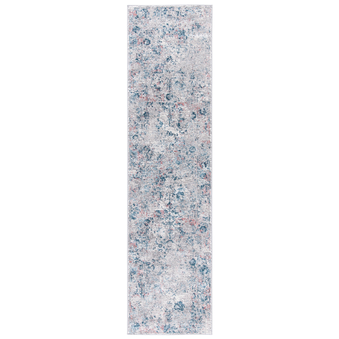 SAFAVIEH Meadow Collection MDW583G Light Grey / Blue Rug Image 5