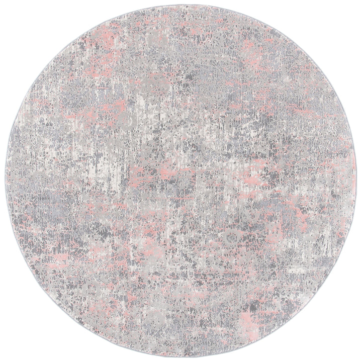 SAFAVIEH Meadow Collection MDW583H Grey / Pink Rug Image 4