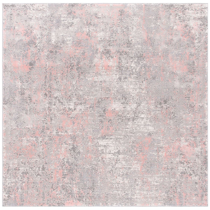 SAFAVIEH Meadow Collection MDW583H Grey / Pink Rug Image 1