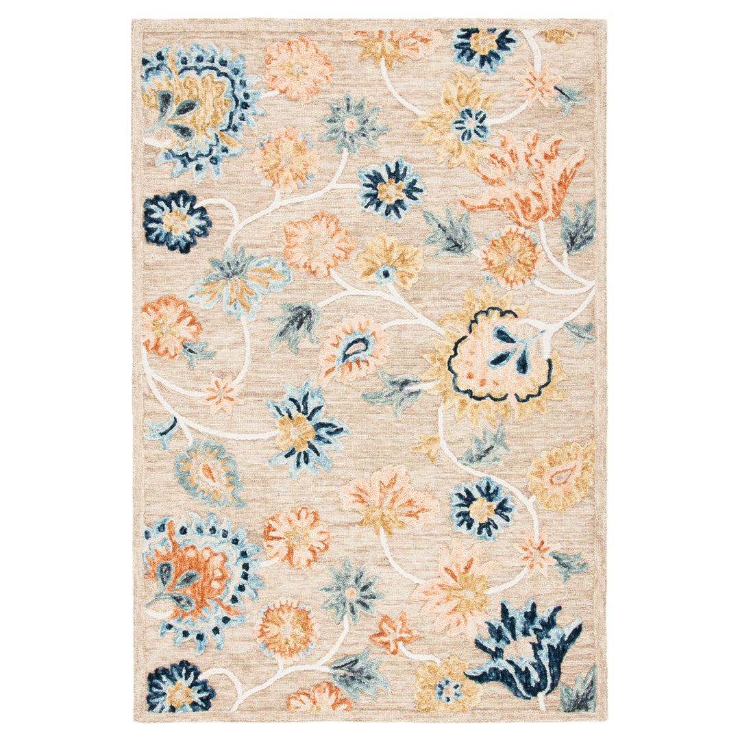 SAFAVIEH Metro MET103B Handmade Beige / Blue Rug Image 1