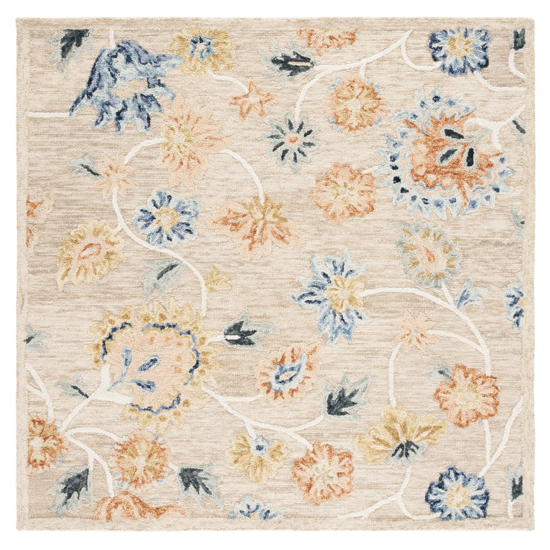 SAFAVIEH Metro MET103B Handmade Beige / Blue Rug Image 6