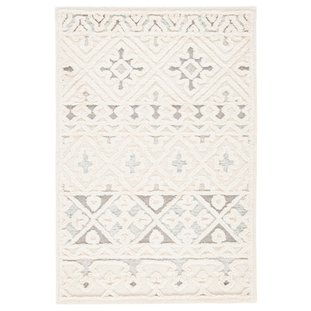 SAFAVIEH Metro MET110A Handmade Ivory / Grey Rug Image 1