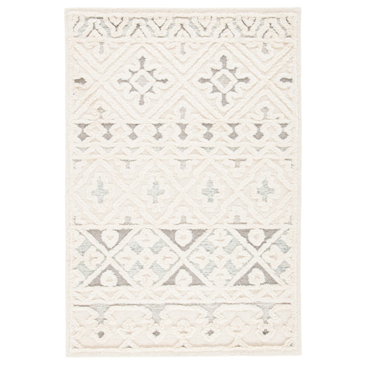 SAFAVIEH Metro MET110A Handmade Ivory / Grey Rug Image 1