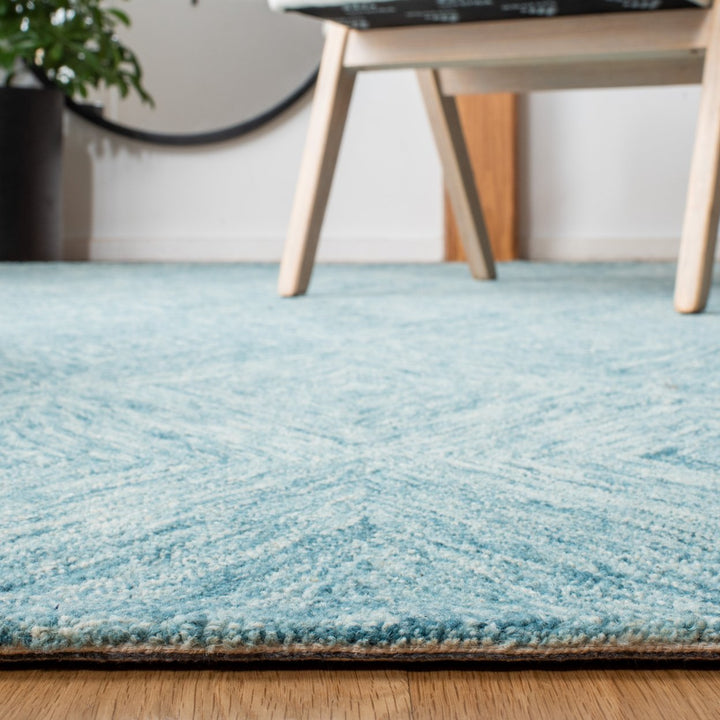 SAFAVIEH Metro Collection MET105J Handmade Light Blue Rug Image 8