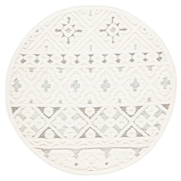 SAFAVIEH Metro MET110A Handmade Ivory / Grey Rug Image 4