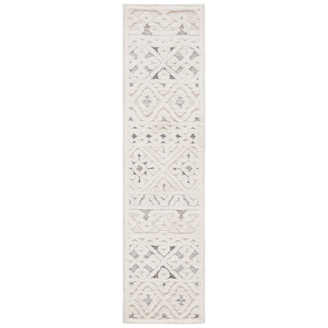 SAFAVIEH Metro MET110A Handmade Ivory / Grey Rug Image 5