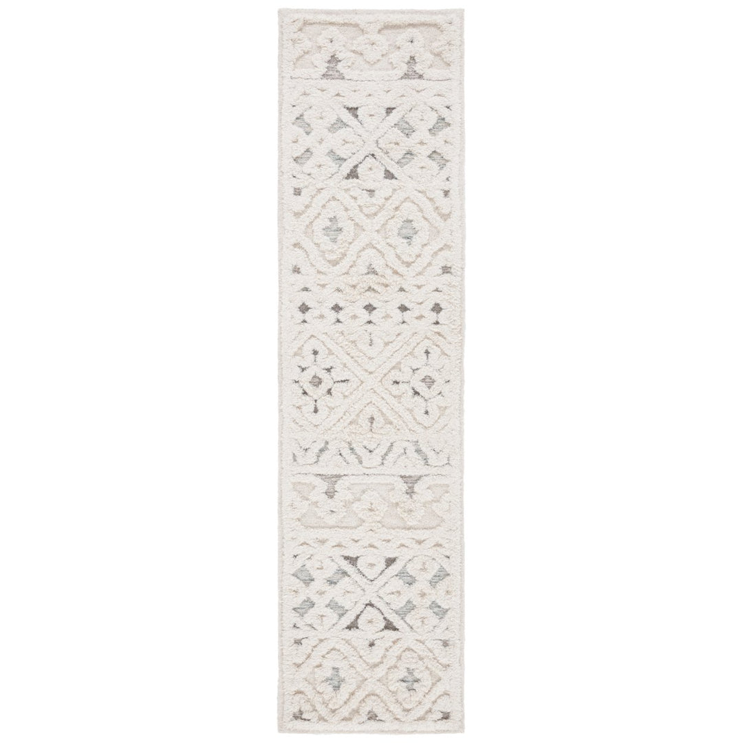 SAFAVIEH Metro MET110A Handmade Ivory / Grey Rug Image 1