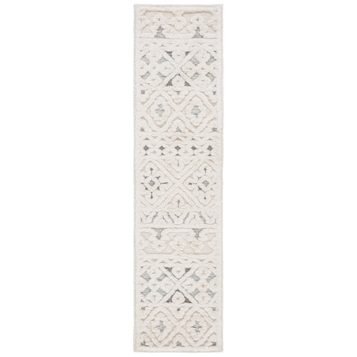 SAFAVIEH Metro MET110A Handmade Ivory / Grey Rug Image 1