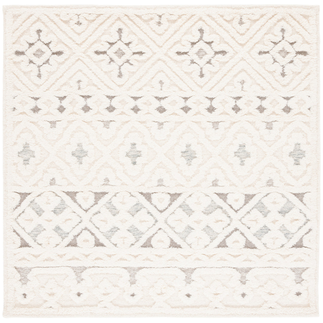 SAFAVIEH Metro MET110A Handmade Ivory / Grey Rug Image 6