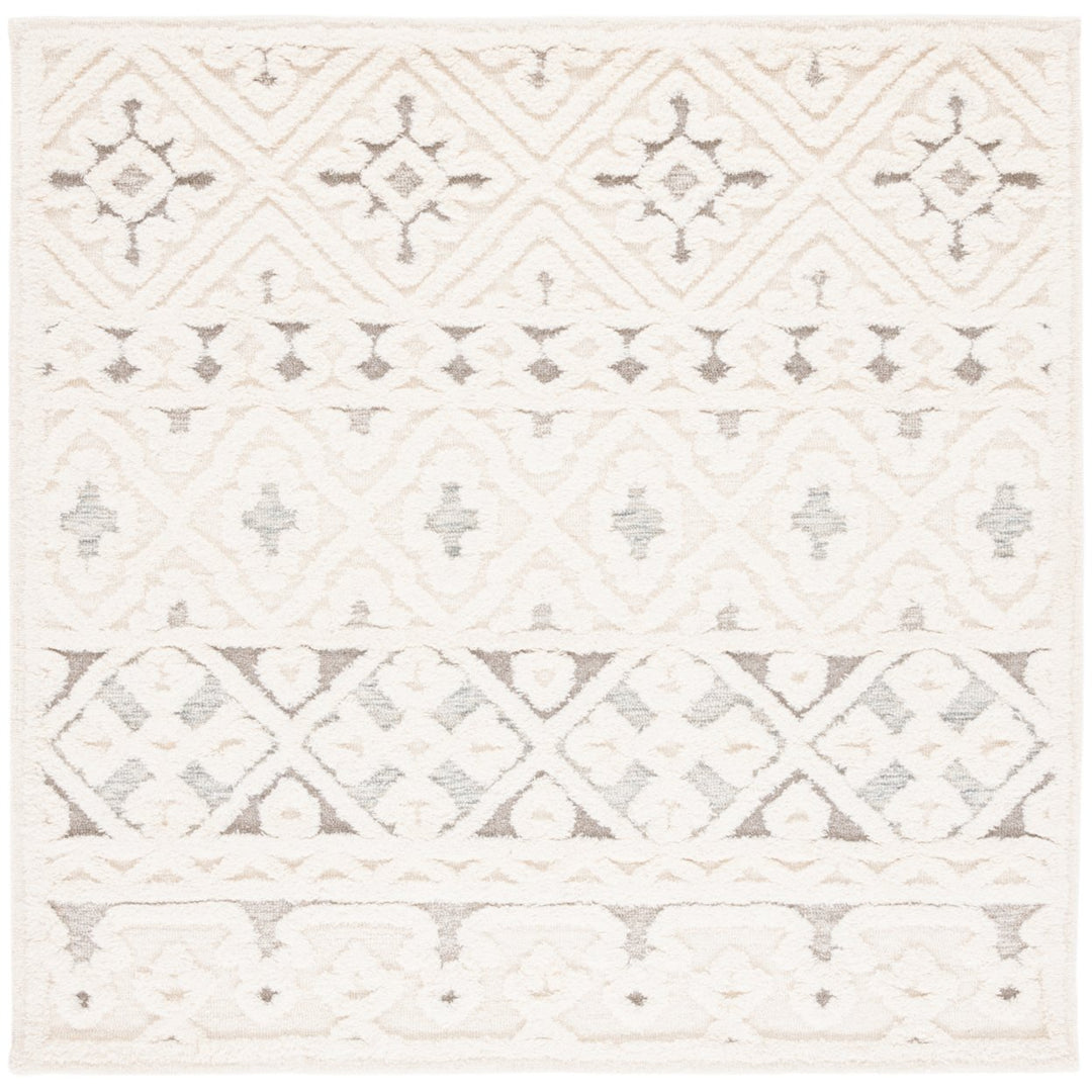 SAFAVIEH Metro MET110A Handmade Ivory / Grey Rug Image 1