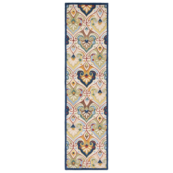 SAFAVIEH Metro MET114B Handmade Beige / Blue Rug Image 1