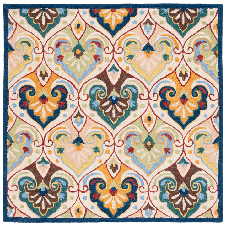 SAFAVIEH Metro MET114B Handmade Beige / Blue Rug Image 6