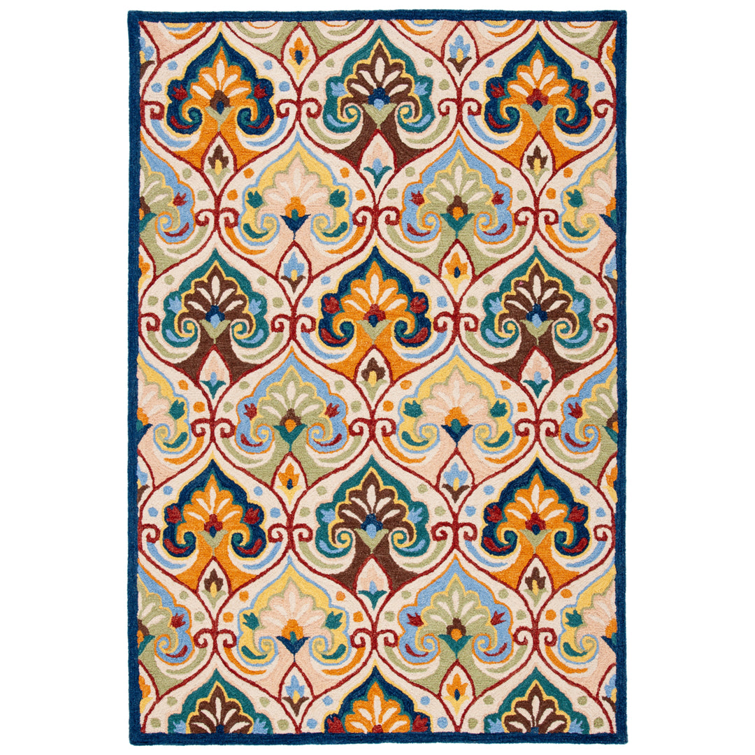 SAFAVIEH Metro MET114B Handmade Beige / Blue Rug Image 10