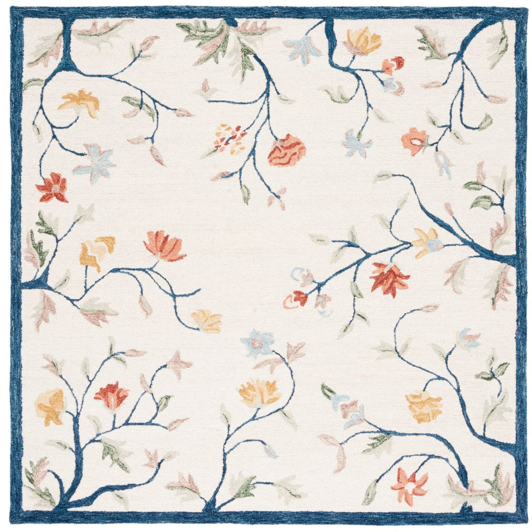 SAFAVIEH Metro MET120A Handmade Ivory / Blue Rug Image 6