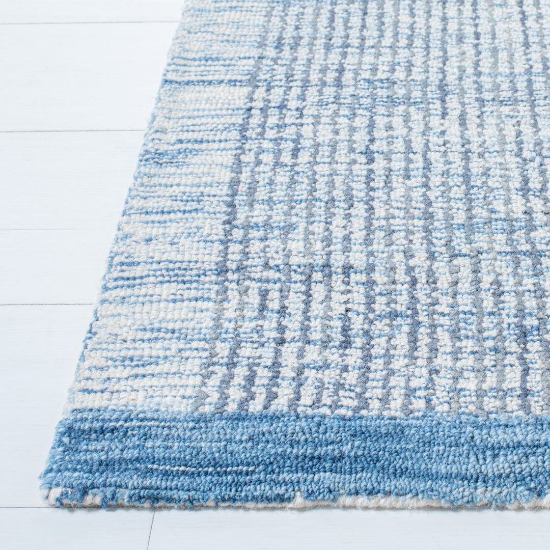 SAFAVIEH Metro MET151M Handmade Ivory / Blue Rug Image 7