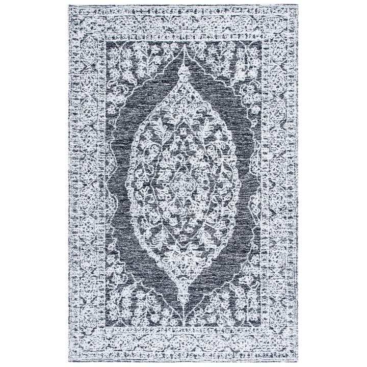 SAFAVIEH Metro MET159Z Handmade Ivory / Black Rug Image 1