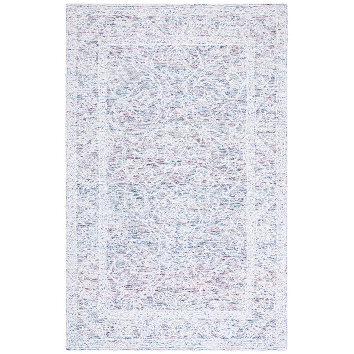 SAFAVIEH Metro Collection MET160Q Handmade Ivory/Red Rug Image 1