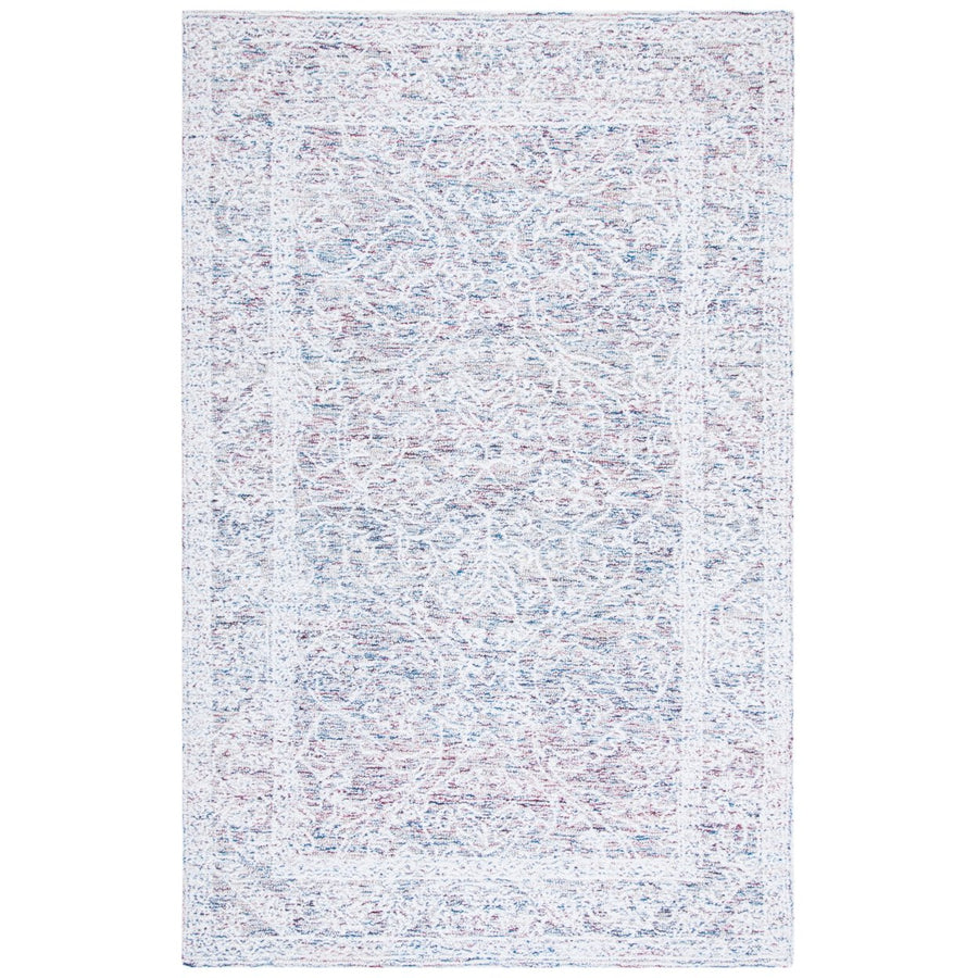 SAFAVIEH Metro Collection MET160Q Handmade Ivory/Red Rug Image 1