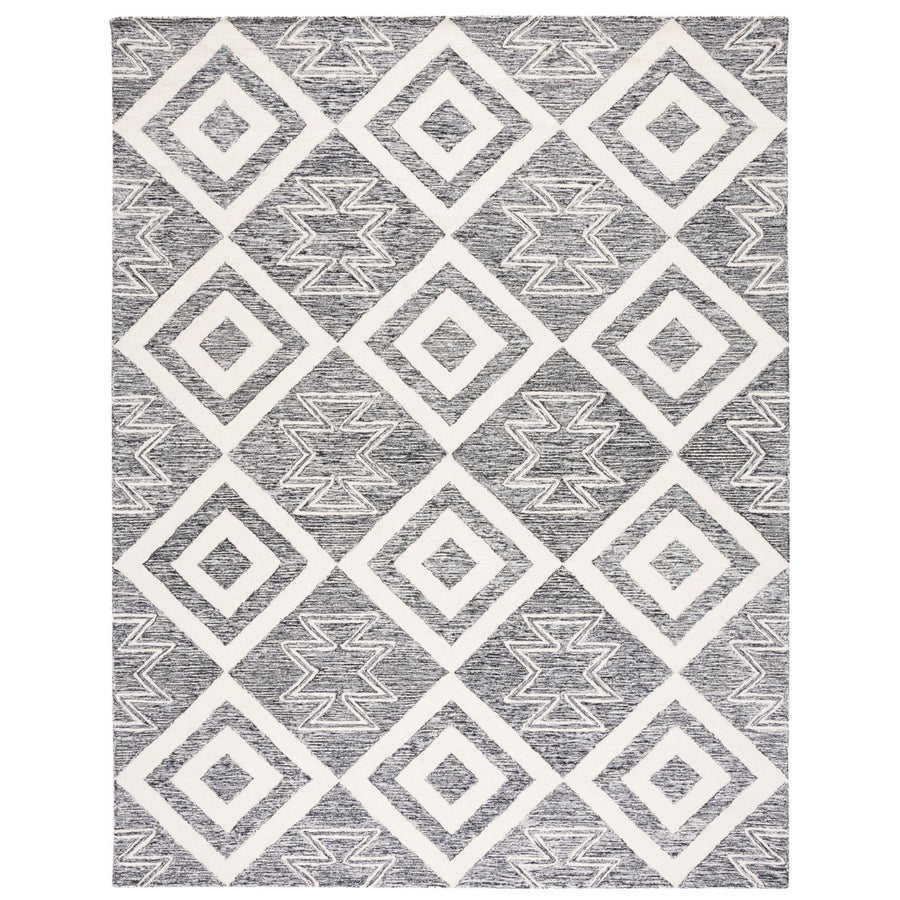 SAFAVIEH Metro MET254A Handmade Ivory / Black Rug Image 1