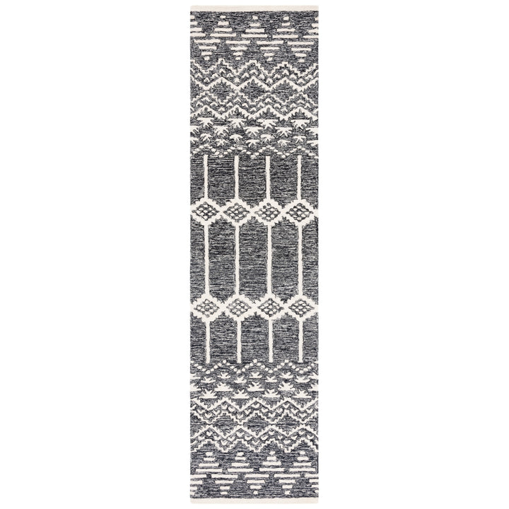 SAFAVIEH Metro MET253Z Handmade Black / Ivory Rug Image 5