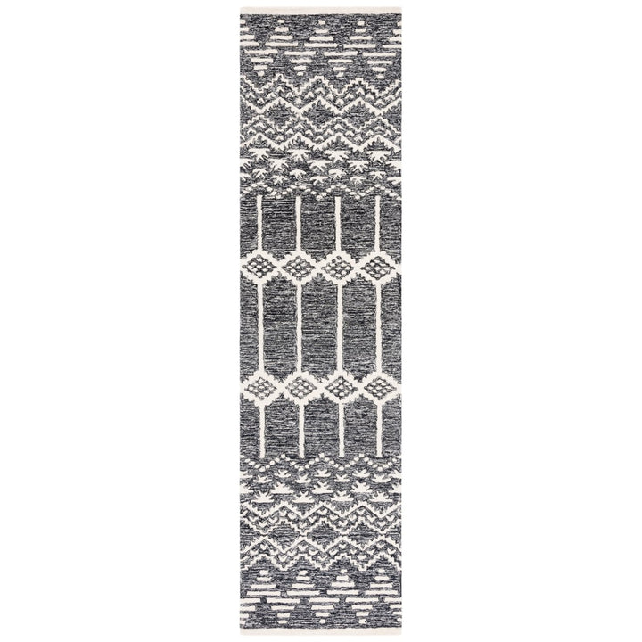 SAFAVIEH Metro MET253Z Handmade Black / Ivory Rug Image 1