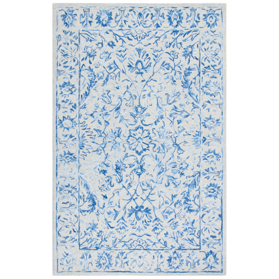 SAFAVIEH Metro MET255M Handmade Blue / Beige Rug Image 1