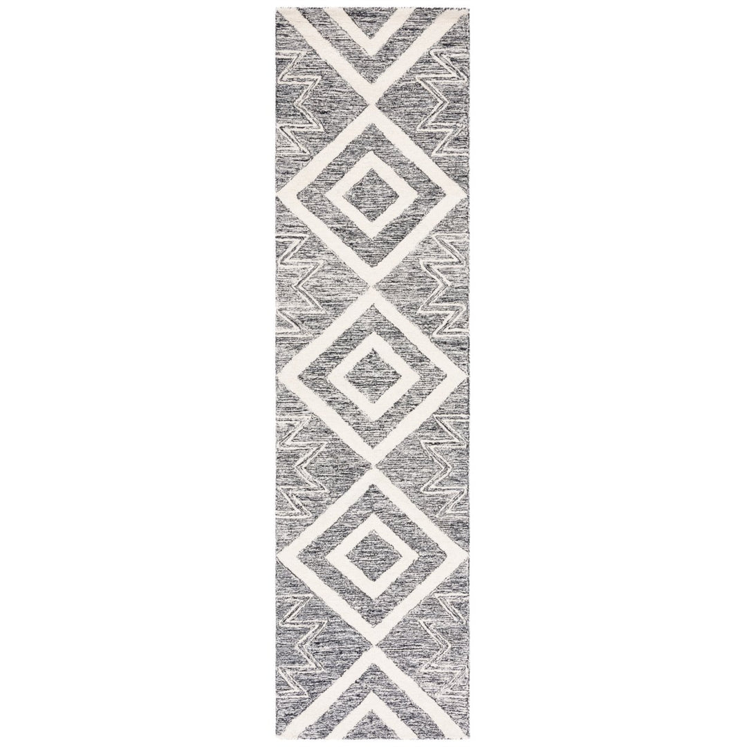 SAFAVIEH Metro MET254A Handmade Ivory / Black Rug Image 5