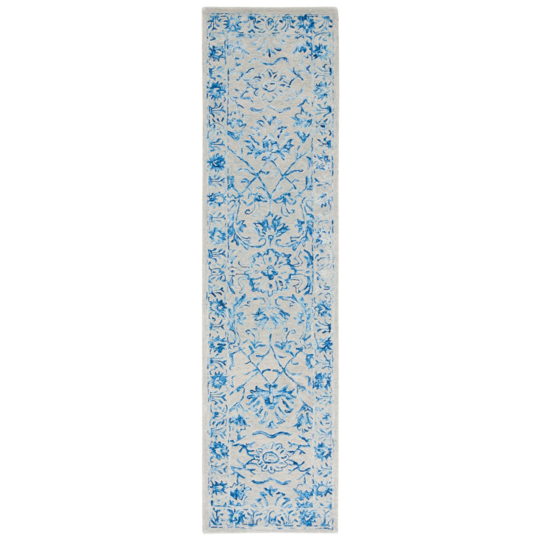 SAFAVIEH Metro MET255M Handmade Blue / Beige Rug Image 5