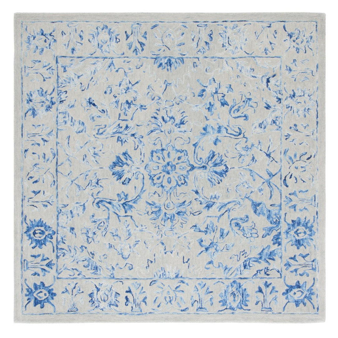 SAFAVIEH Metro MET255M Handmade Blue / Beige Rug Image 6