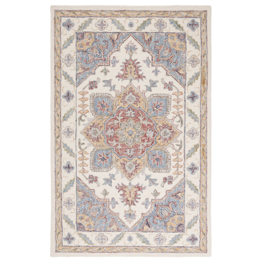 SAFAVIEH Metro MET352A Handmade Ivory / Rust Rug Image 2