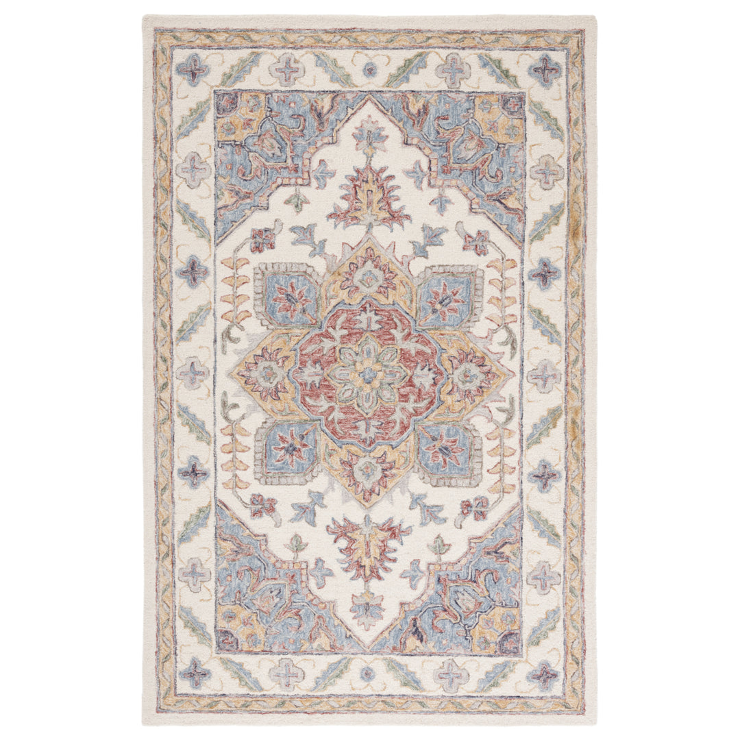 SAFAVIEH Metro MET352A Handmade Ivory / Rust Rug Image 2