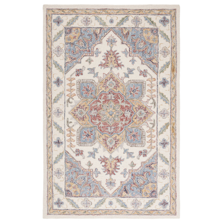 SAFAVIEH Metro MET352A Handmade Ivory / Rust Rug Image 2