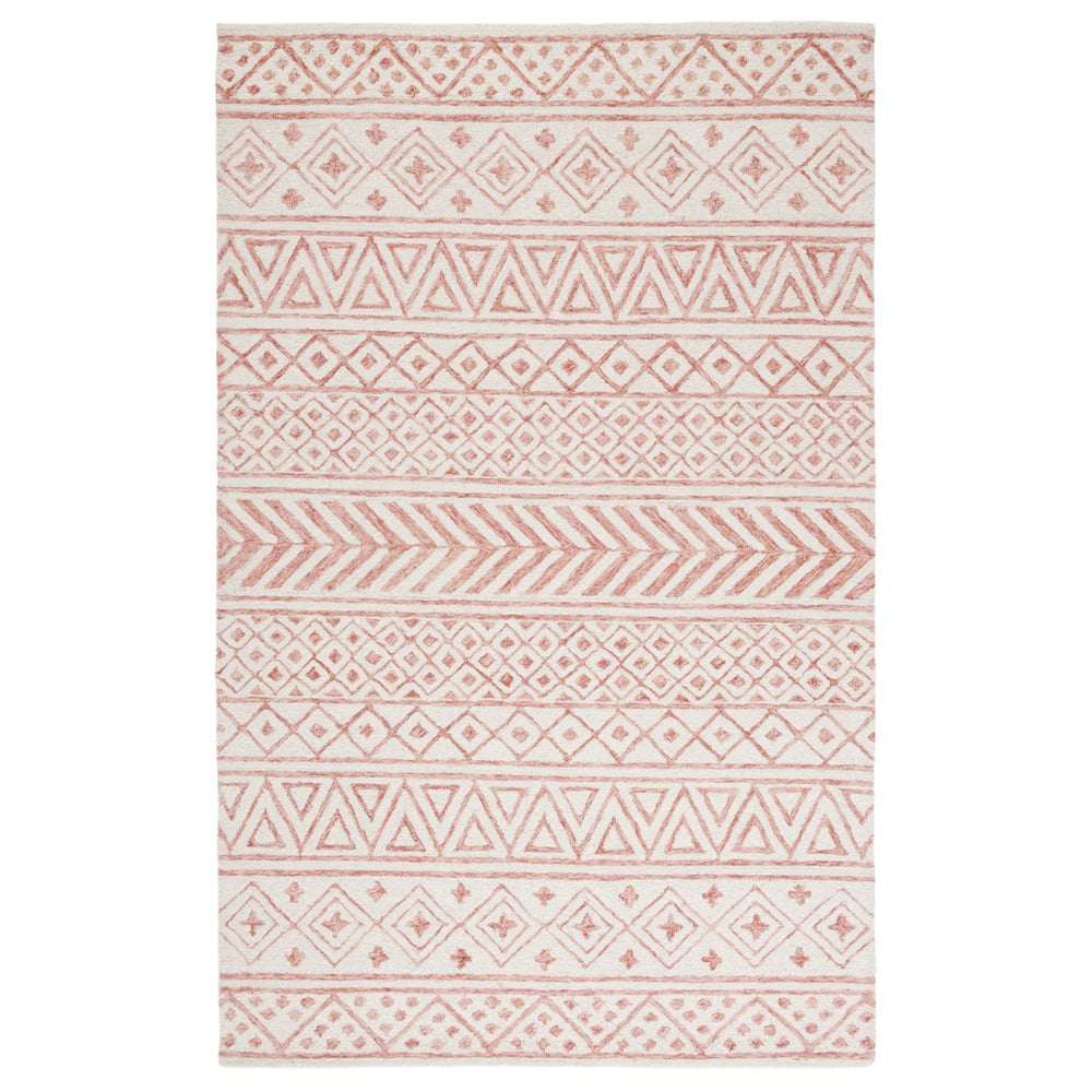 SAFAVIEH Metro MET353P Handmade Ivory / Pink Rug Image 2